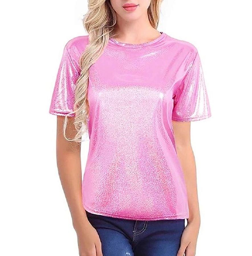 Pink Metallic Shirt