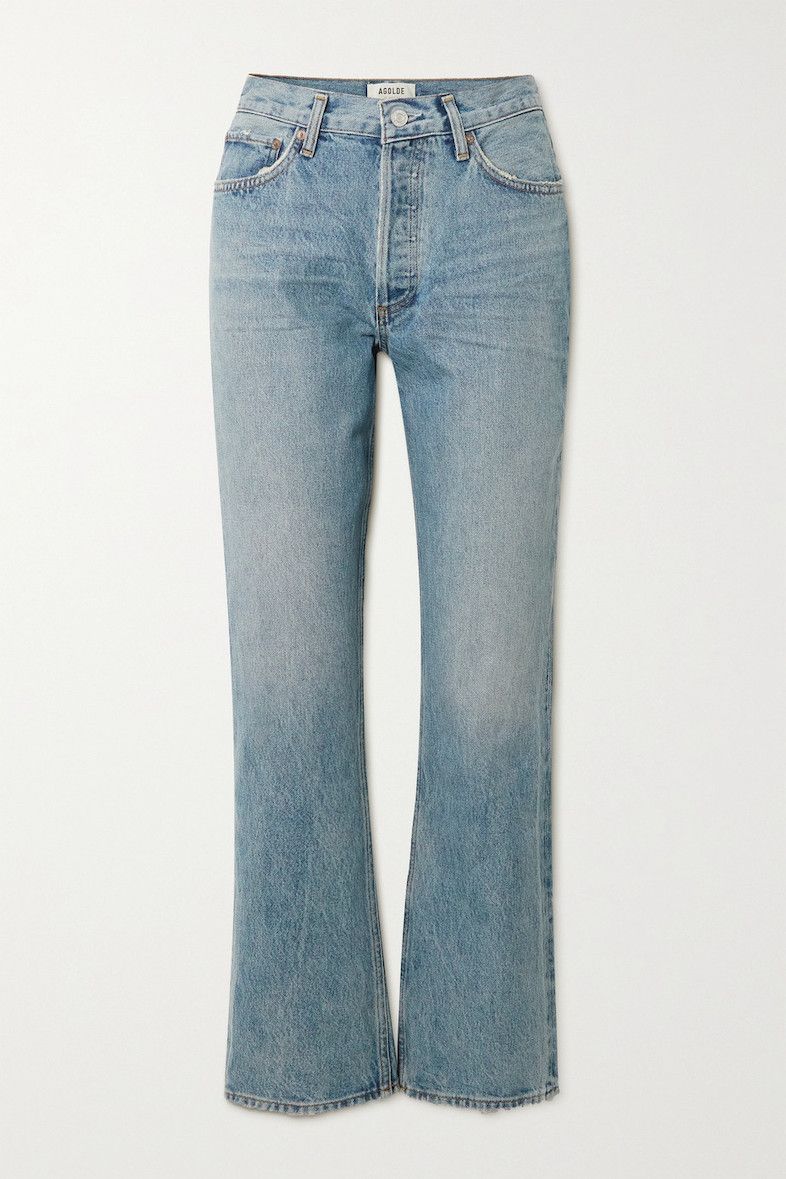 Organic mid-rise bootcut jeans