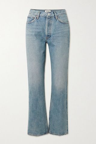 Organic mid-rise bootcut jeans