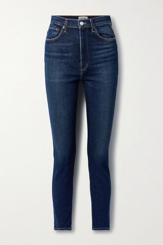 Pinch Waist high-rise skinny jeans