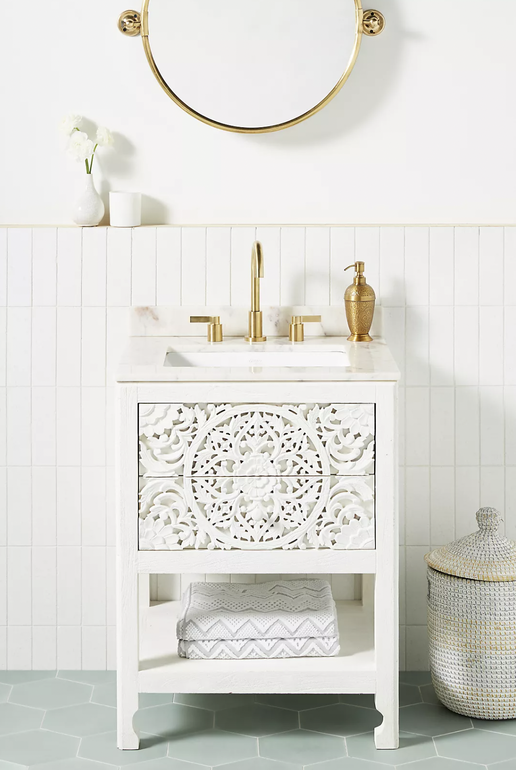 shallow bathroom sink cabinet