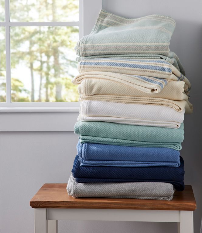 Maine-Made Cotton Twill Blanket 