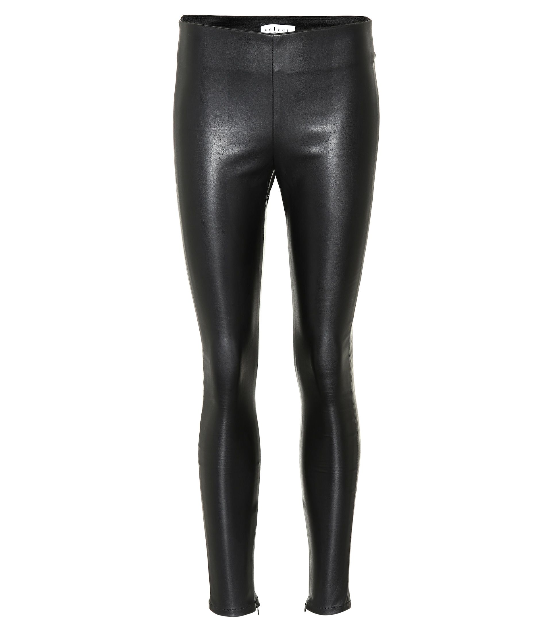 【OVERDUEFLAIR】LEATHER LEGGINGS Women Faux Leather Pants/stretch Leggings/skinny Faux