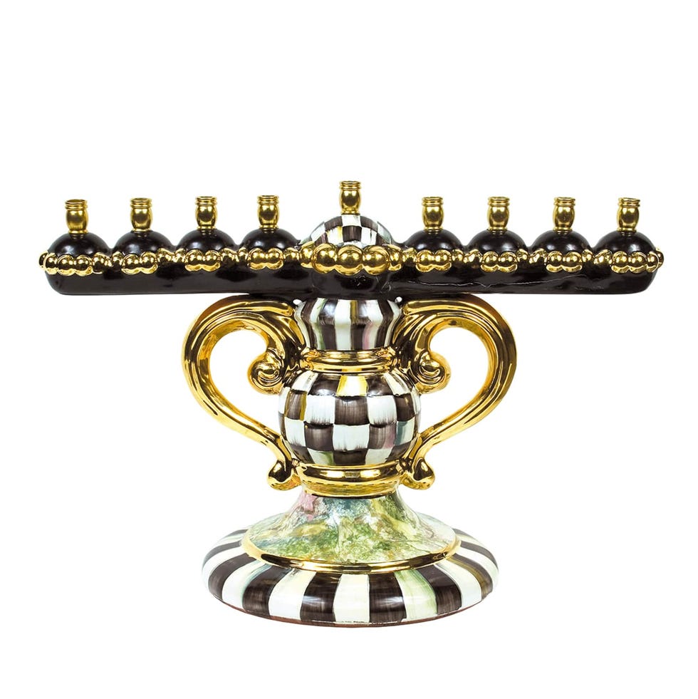 Courtly Check Ceramic Menorah Courtly Check Ceramic Menorah