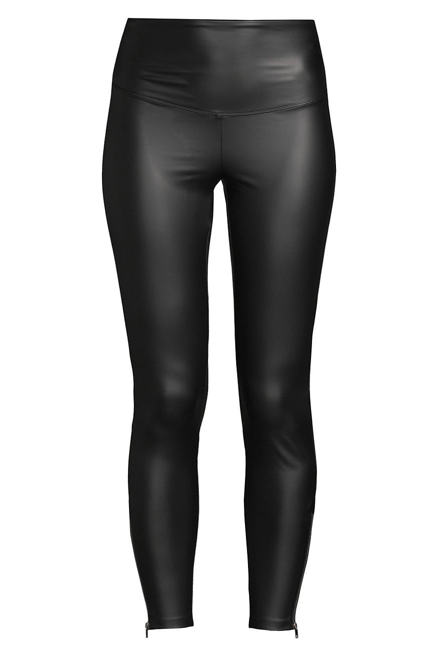 Yummie Faux Leather Athletic Leggings for Women