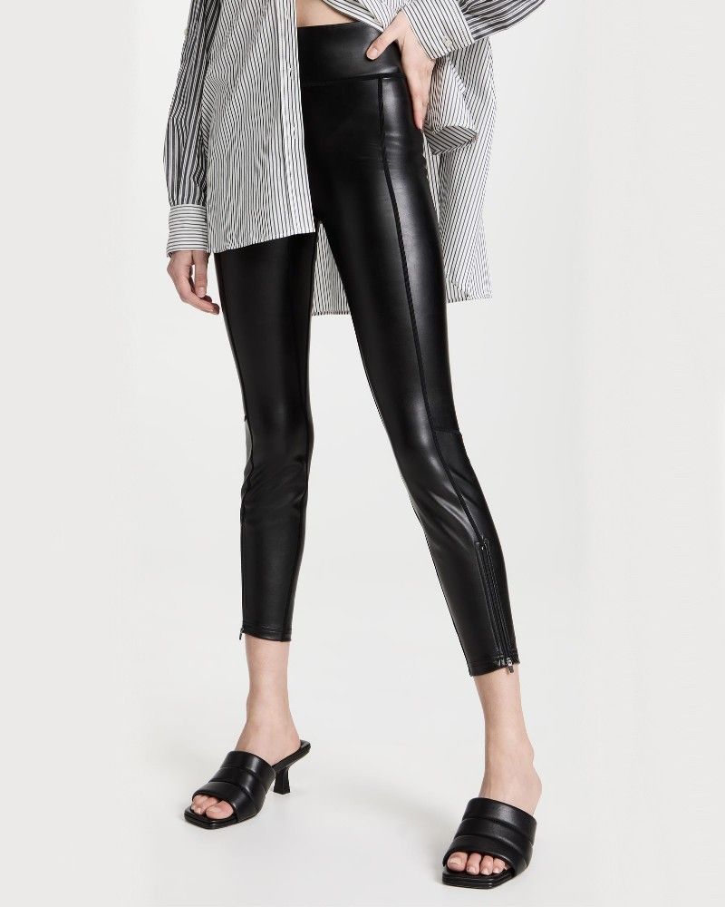 How to wear these cool best-selling faux leather leggings - Lil bits of Chic