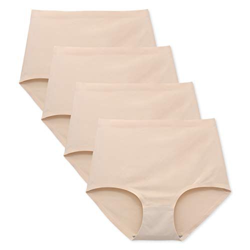 Seamless Underwear for Women No Show Panties Shapeless Briefs Soft