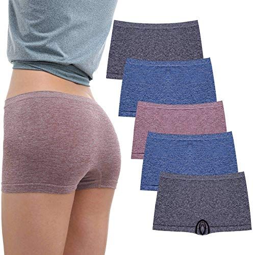 TOWED22 Seamless Underwear for Women Seamless Cotton Underwear Women No  Show Yoga Bikini Panties Invisibles No Panty Line Workout Hipster(Grey)
