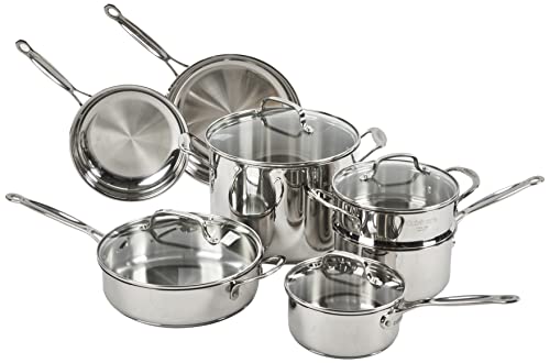 Stainless Steel 11-Piece Cookware Set 