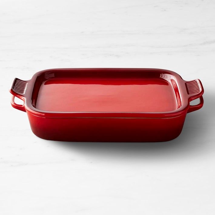 Lodge Red Stoneware 8 x 8 Inch Baking Dish 