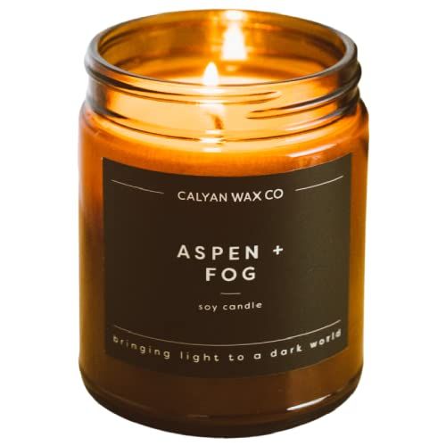 Soy Wax Candle, Aspen + Fog
