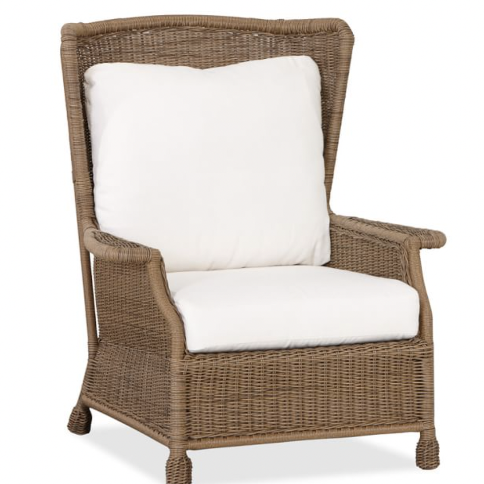 Saybrook Indoor/Outdoor All-Weather Wicker Wingback Lounge Chair