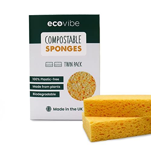Ecovibe Plastic-Free Compostable Cellulose Sponges