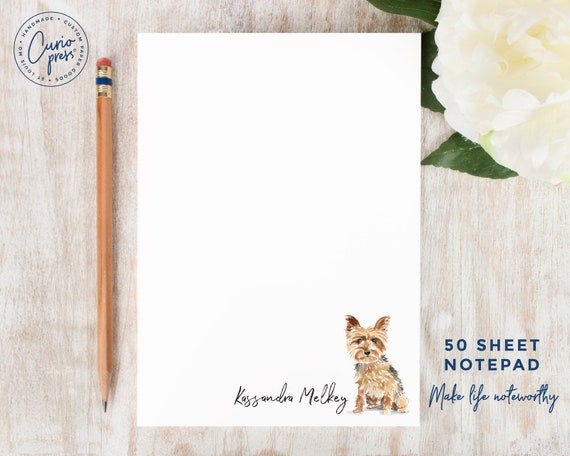 Custom Dog Notepad 