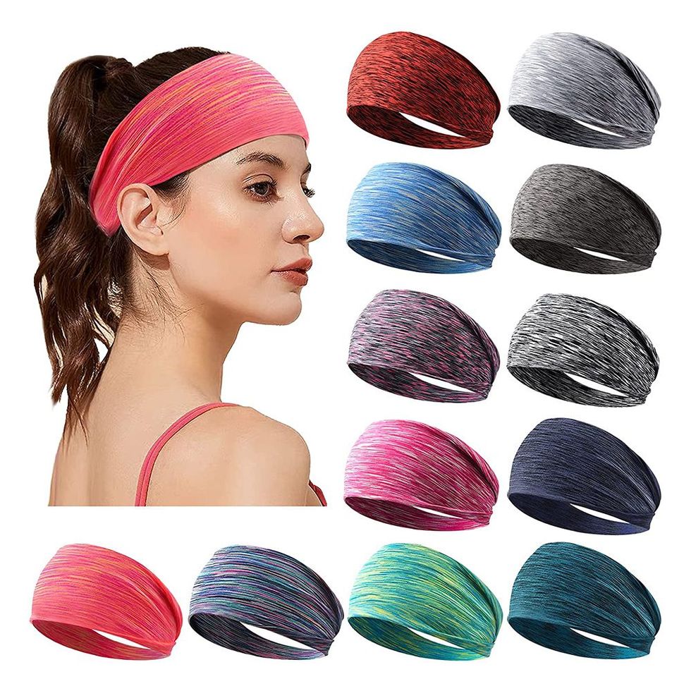 10 Pack Headbands for Women Sports Headbands Wide Hair Bands