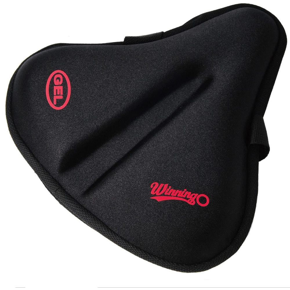 Premium Gel Bicycle Cushion for Men Women Kids Indoor Bike Seat Cover with Waterproof Seat Cover Outdoor Cycling or Spin Class 
