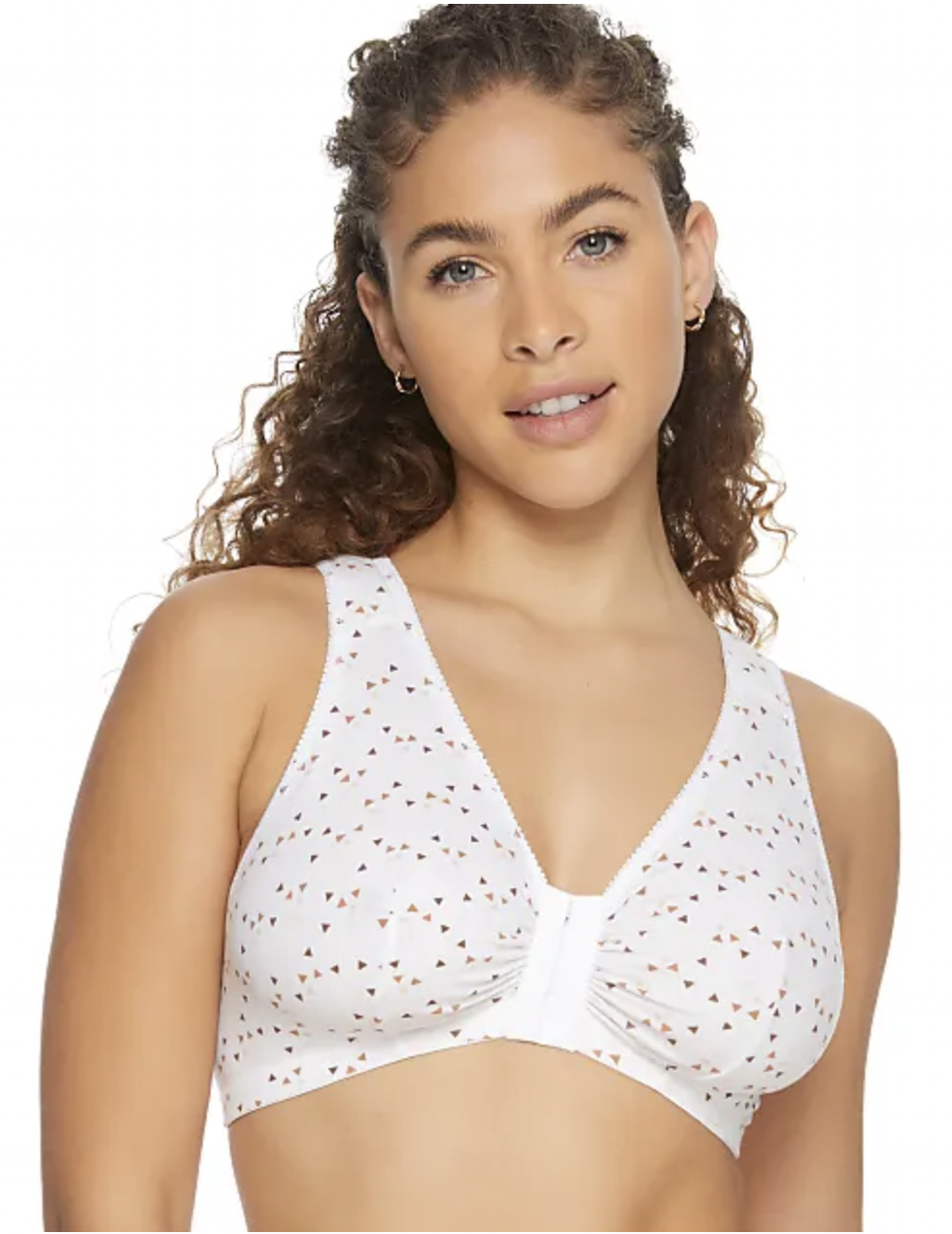 Curvy Couture Cotton Luxe Front & Back Close Wire-Free Bra & Reviews