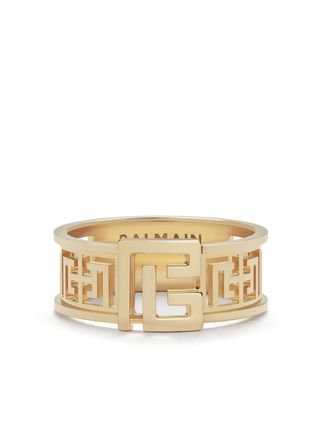 18kt Yellow Gold Labyrinth Frieze Ring