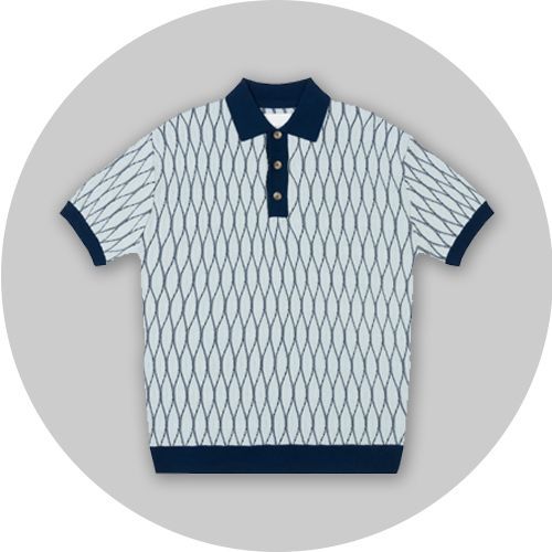 Textured Pattern Polo