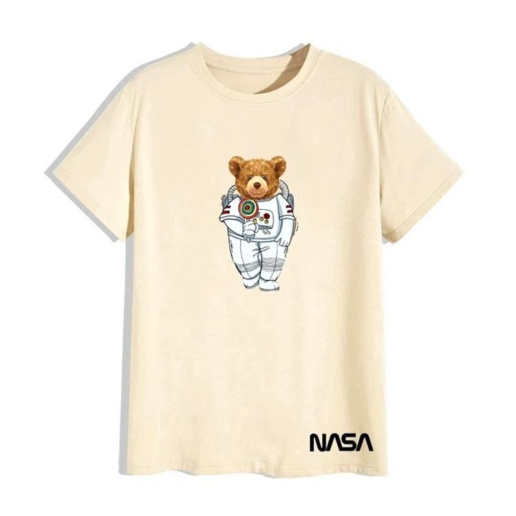 Men Cartoon & Letter Graphic Tee