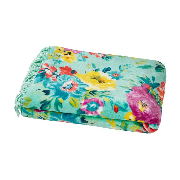 The Pioneer Woman Plush Reversible Throw