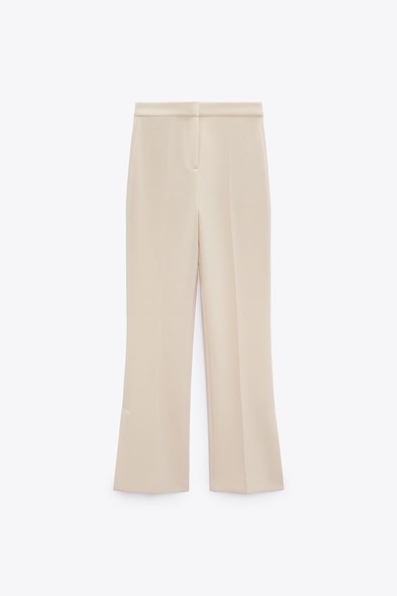 Straight Leg Pants with Slits 