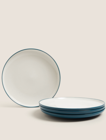 Set of 4 Tribeca Dinner Plates 