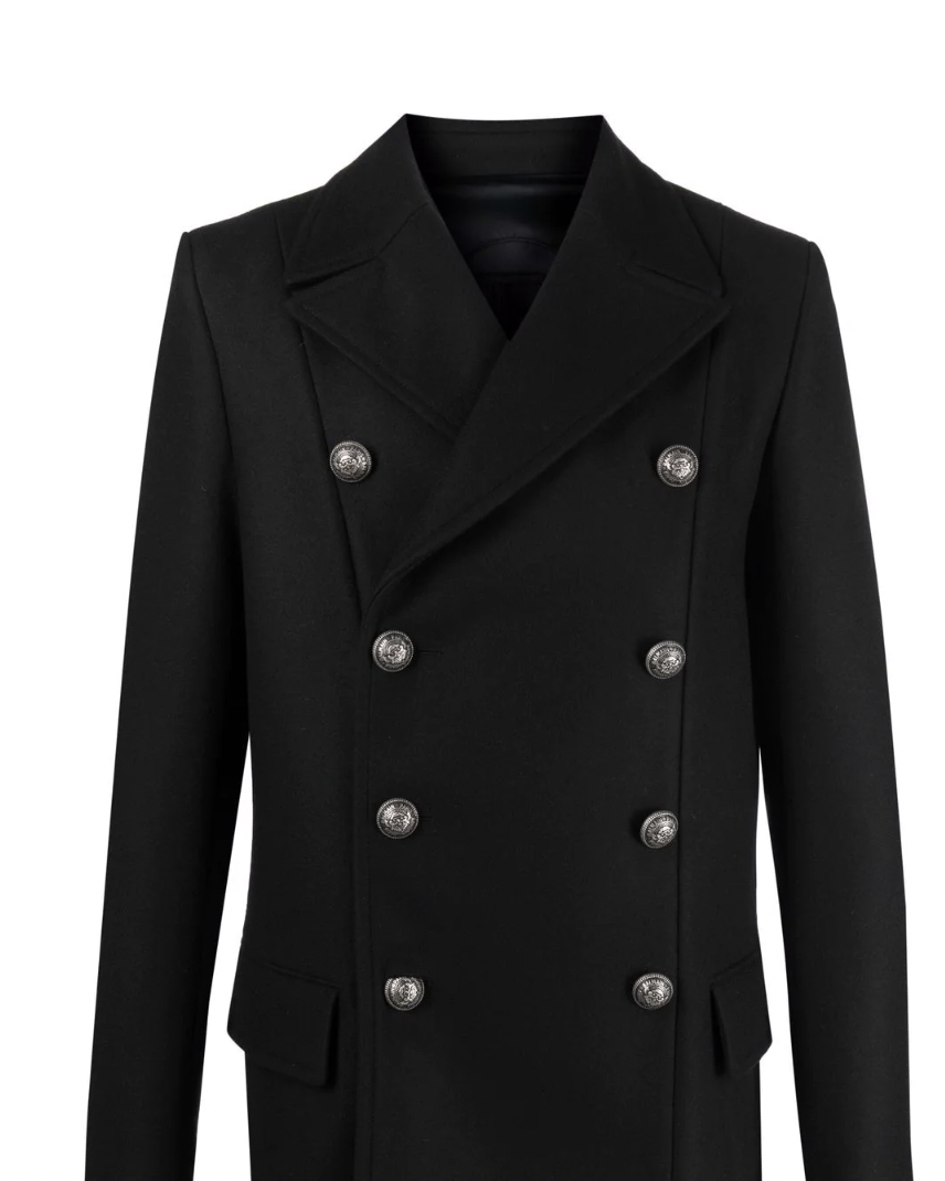 Cool-dior-men-s-short-trench-pea-coat-double-breasted