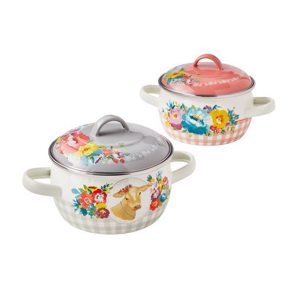 The Pioneer Woman Mini Dutch Ovens with Lids