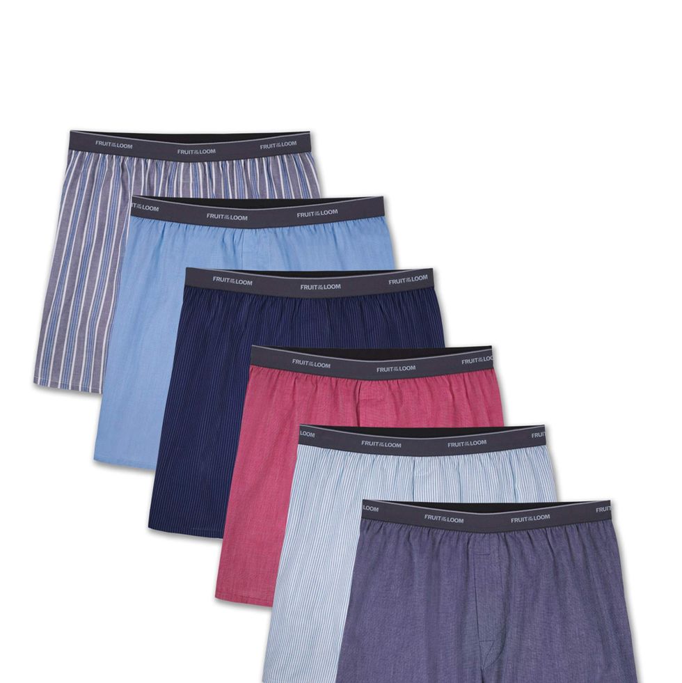 Exposed Waistband Woven Boxers