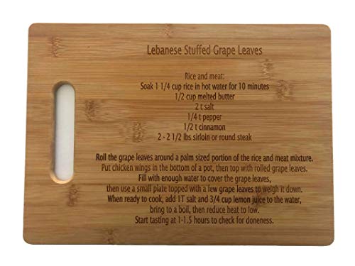 Custom Laser-Engraved Bamboo Cutting Board