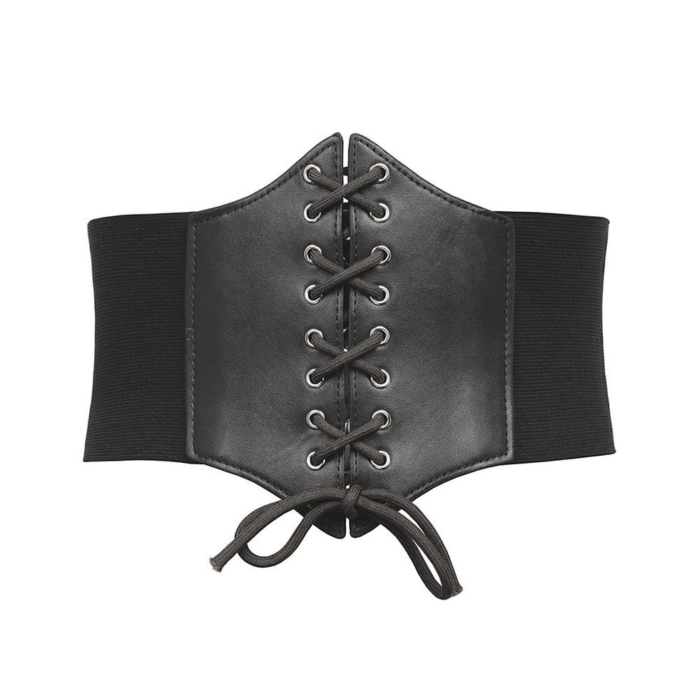 Faux Leather Waist Belt Corset