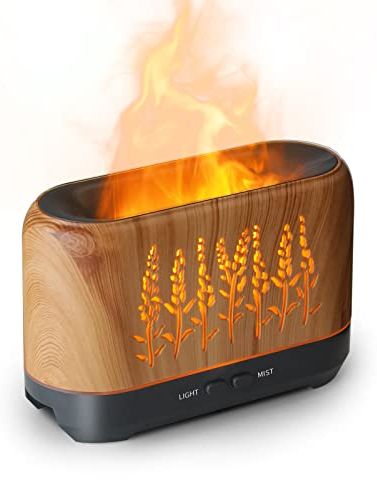 Essential Oil Diffuser with Flame Light