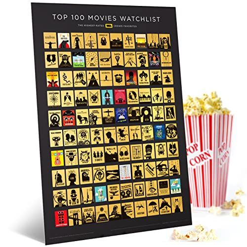 Official IMDb Top 100 Movies Scratch Off Poster