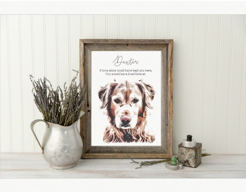 Memory gifts for loss of sale dog