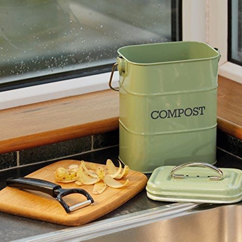 Cubo vintage para compost