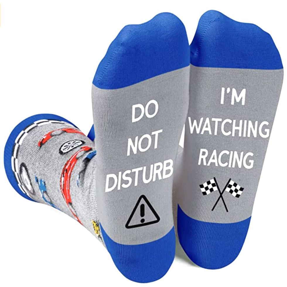 Do Not Disturb I'm Watching Racing Socks