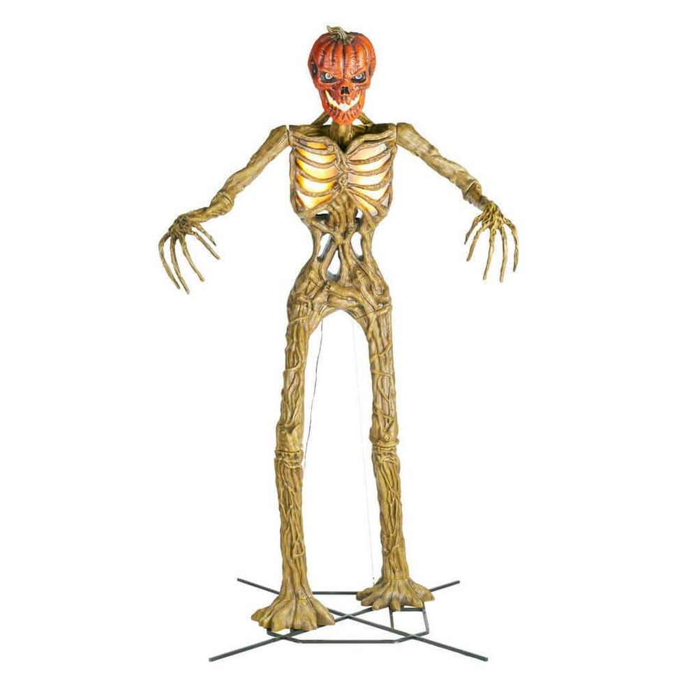 12 ft. Giant-Sized Inferno Pumpkin Skeleton with LifeEyes(TM) LCD Eyes