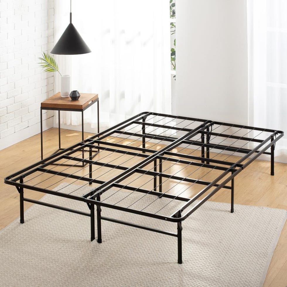 Riser - Foldable Steel Queen Platform Bed Frame, Black