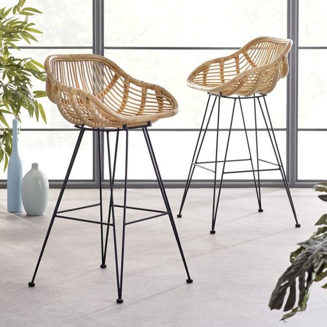 rattan style bar stools