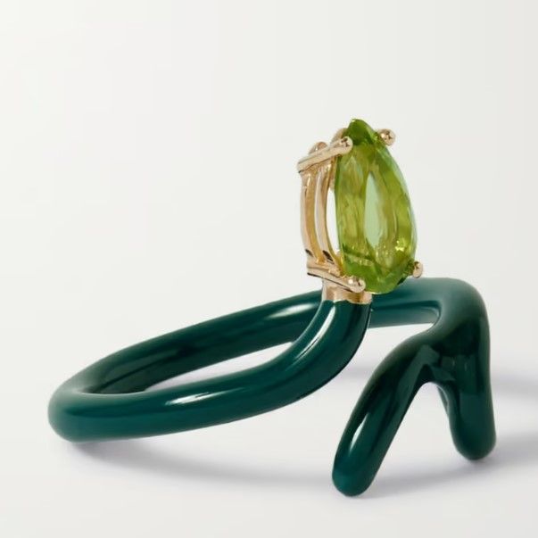 八月生日石「橄欖石」珠寶推薦#4：Bea Bongiasca戒指