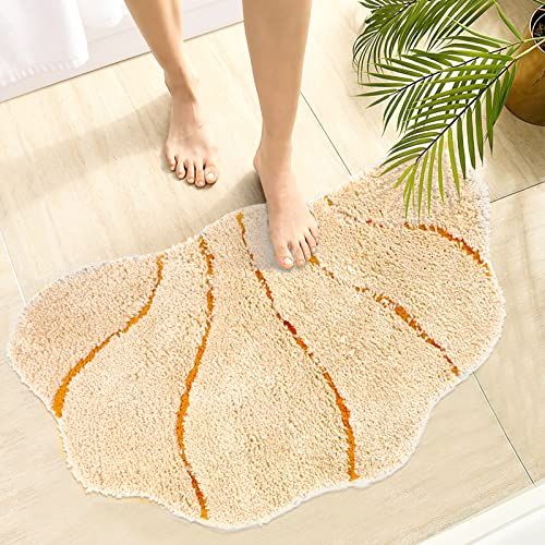 1 alfombrilla de baño antideslizante bonita y práctica, alfombra