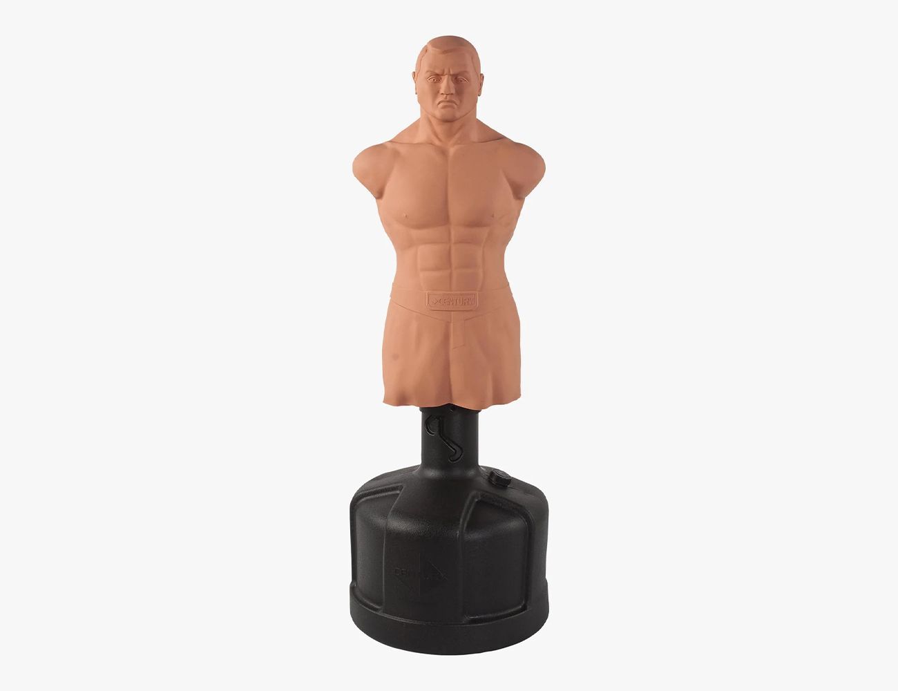 standing man punching bag