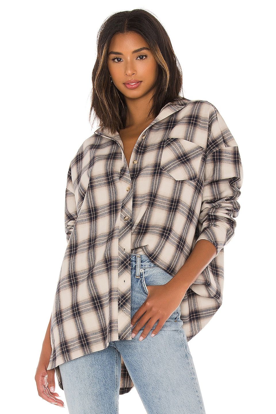 BDG Quilted Plaid Lined Shirt Jacket
