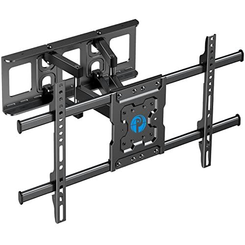  Perlegear Full Motion TV Wall Mount for Most 26–50 Inch TVs,  Max VESA 300 x 300mm, TV Monitor Wall Mount Bracket with Rotation, Swivel,  Tilt, Extension and Leveling Adjustment, Holds up