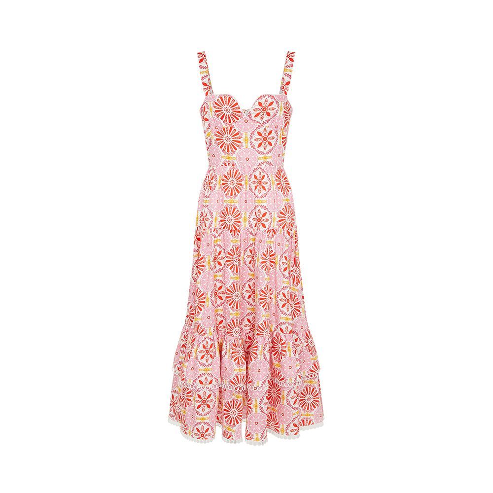 Cleo pink midi dress