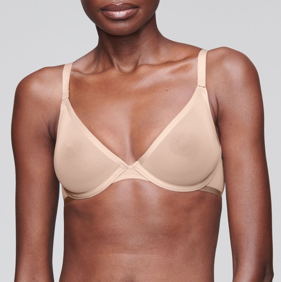 FITS EVERYBODY LACE UNLINED SCOOP BRA | CHERRY BLOSSOM TONAL