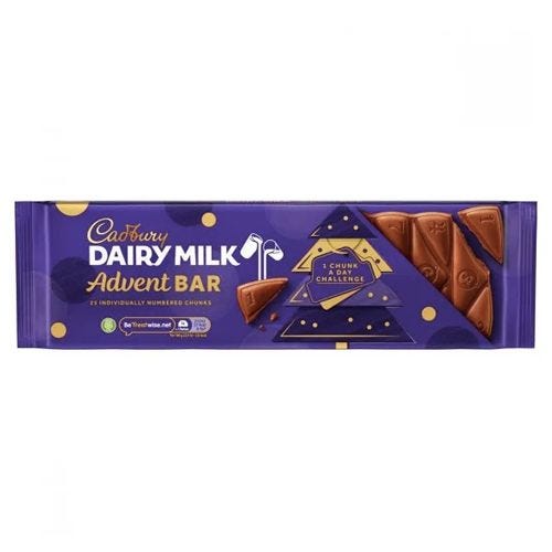 Cadbury Dairy Milk Advent Tablet Calendar 270g