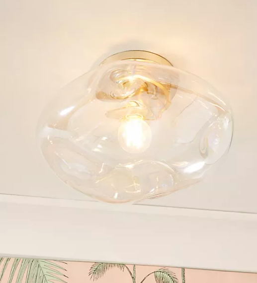 mckenzie iridescent flush ceiling light