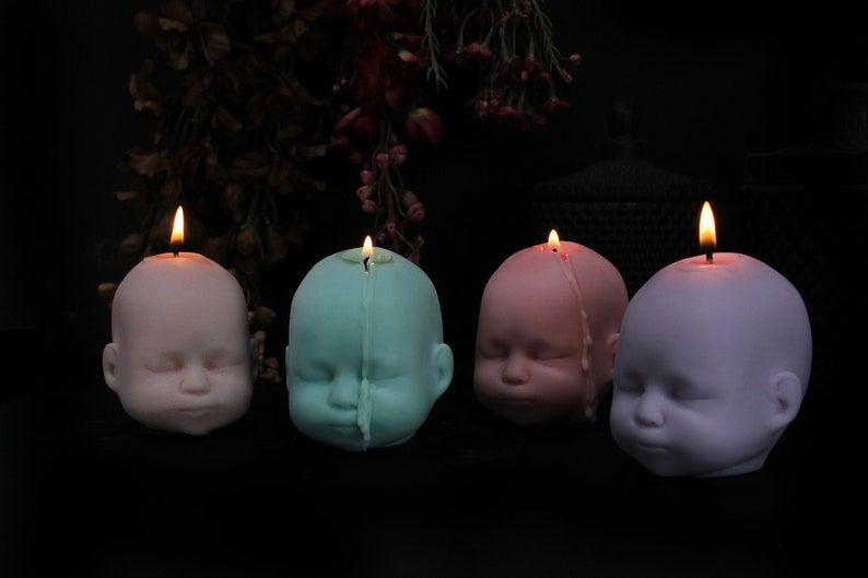 Baby Doll Head Candle